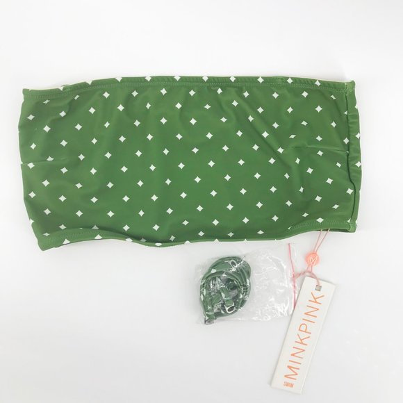 MINKPINK🌺Agave Bandeau Bikini Top👙M - Picture 6 of 11